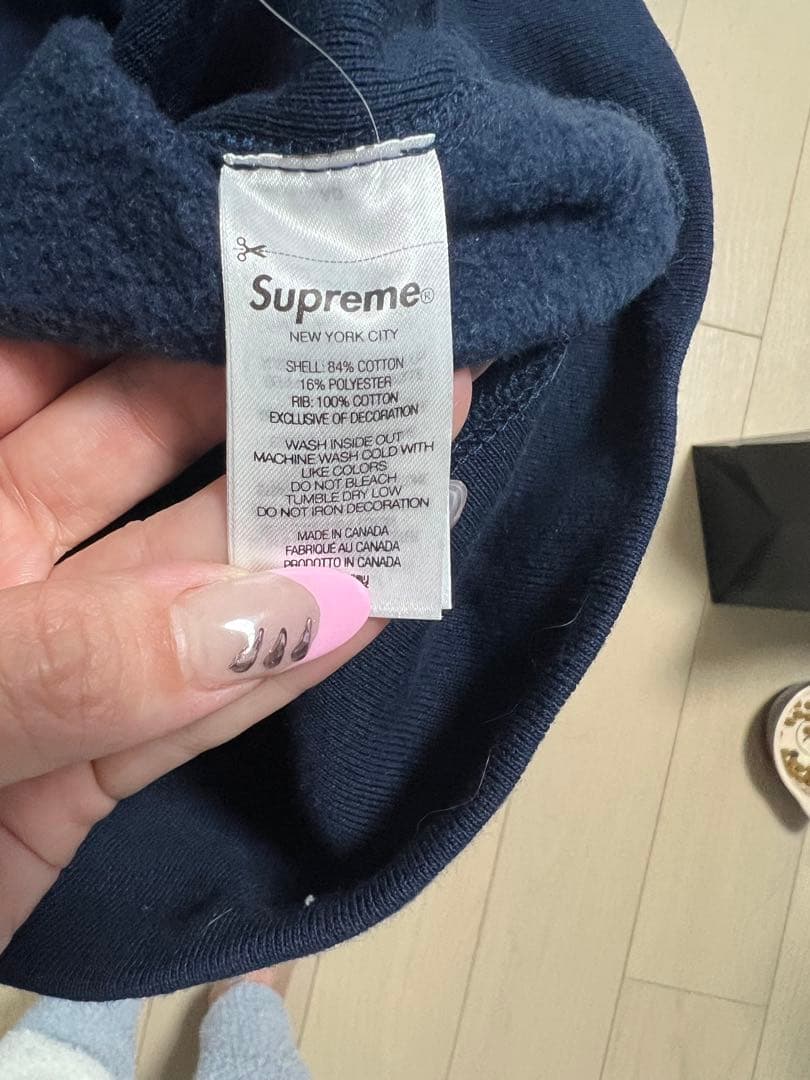 トップス Supreme Box Logo Hooded Sweatshirt \"Navy