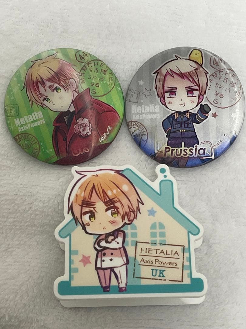 ヘタリア チェンジング缶バッジ イギリスセット