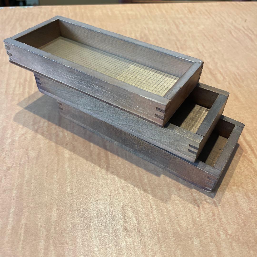珍しい小型】B100-1/活版印刷所で使われていた小箱（文選箱）100枚