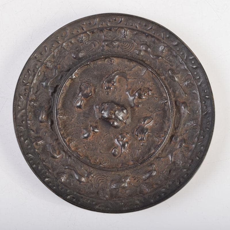 中国 古銅 銅鏡 古鏡 紙鎮 文鎮 2点 C 9214 - メルカリ