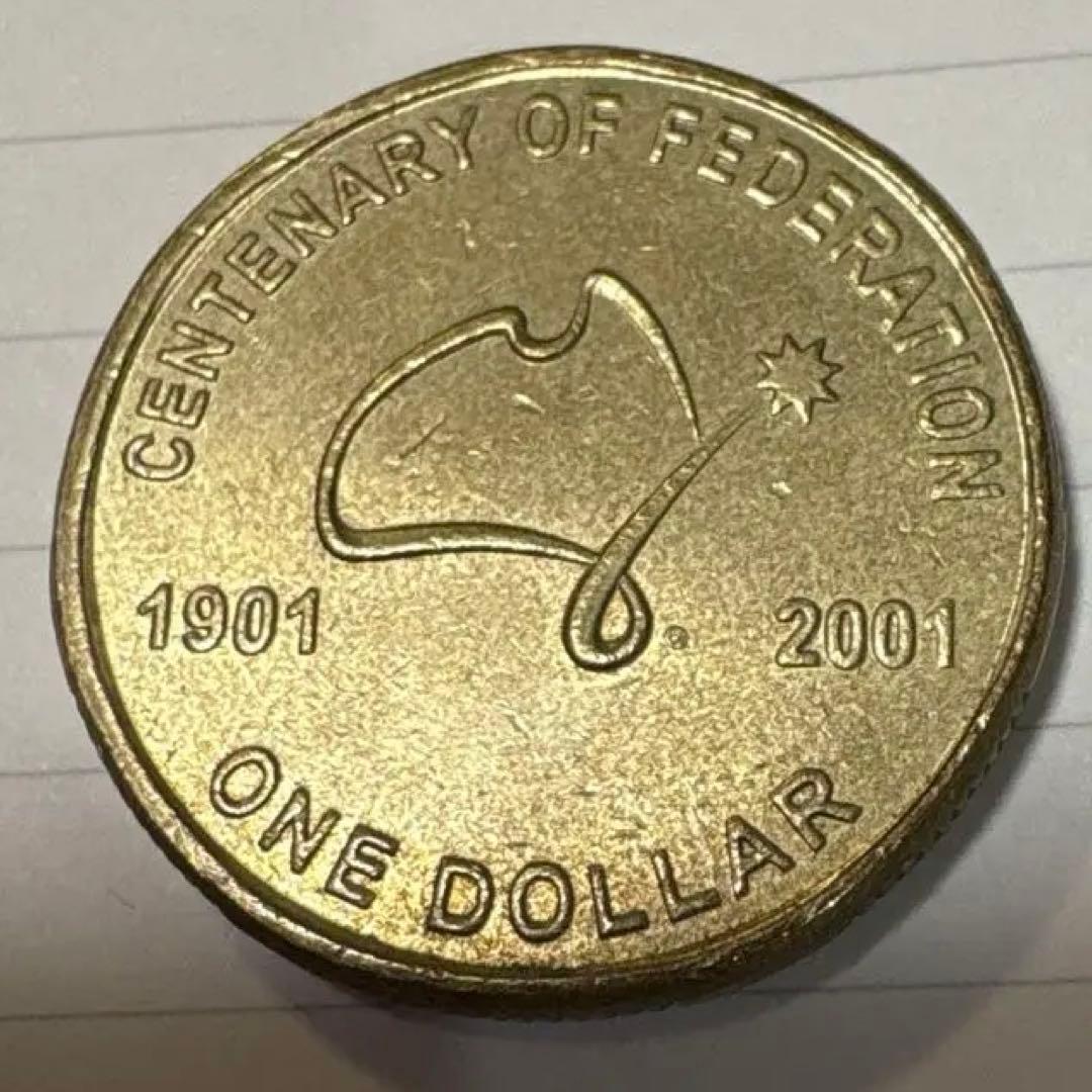 オーストラリア 1ドル 2001年 記念硬貨 エリザベス女王 【005】 - メルカリ