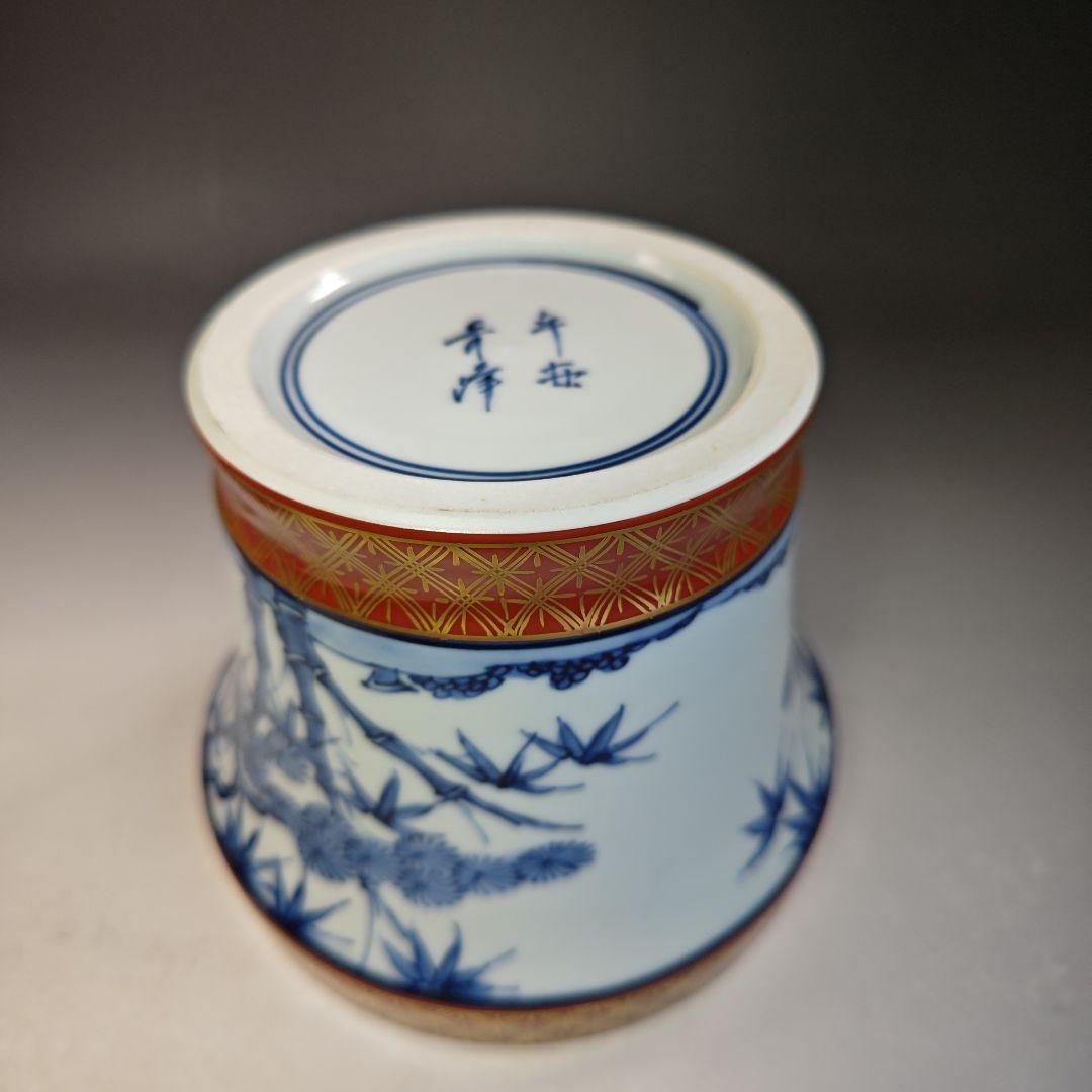 イ753 水指『平安 春峰造』『末廣金襴手 水指 共箱』茶道具 - メルカリ