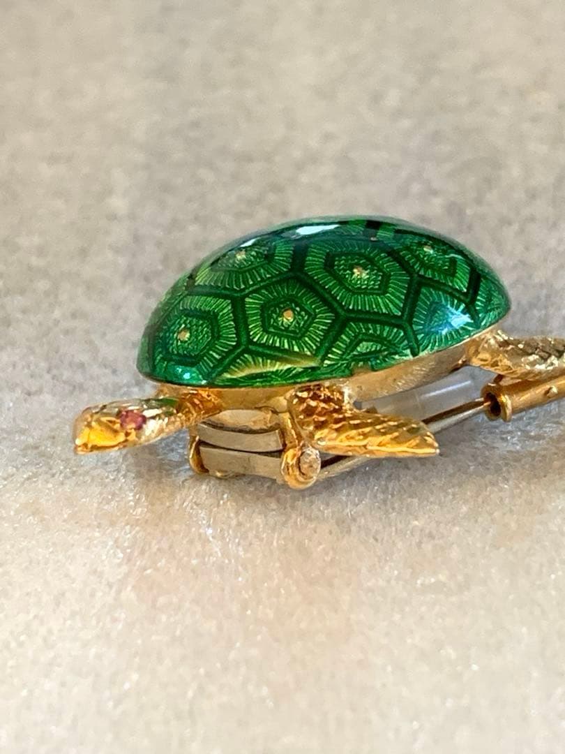 希少☆BOUCHERON☆ブシュロン 亀タートル ヘキサゴン ブローチ