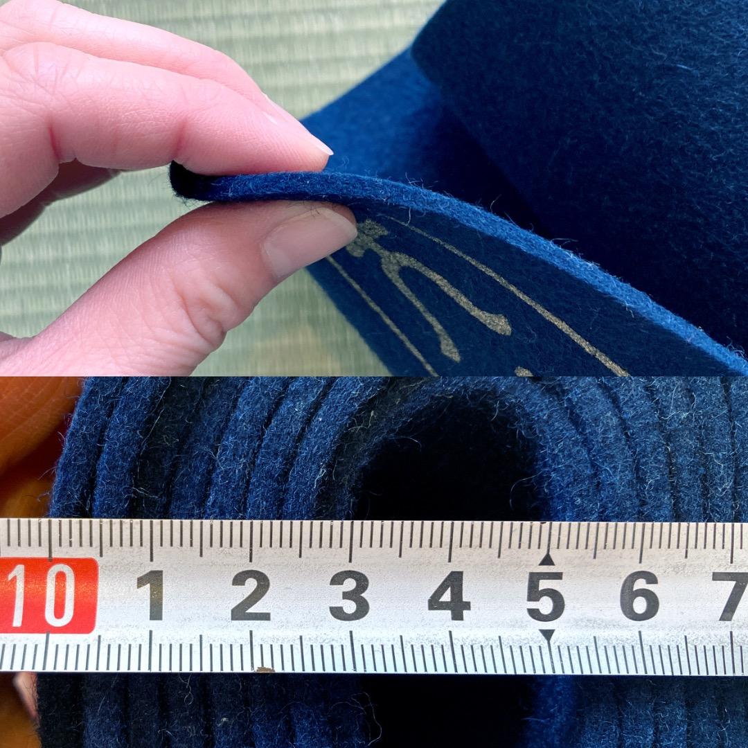 日本フエルト工業株式会社】天壇毛氈 紺3本