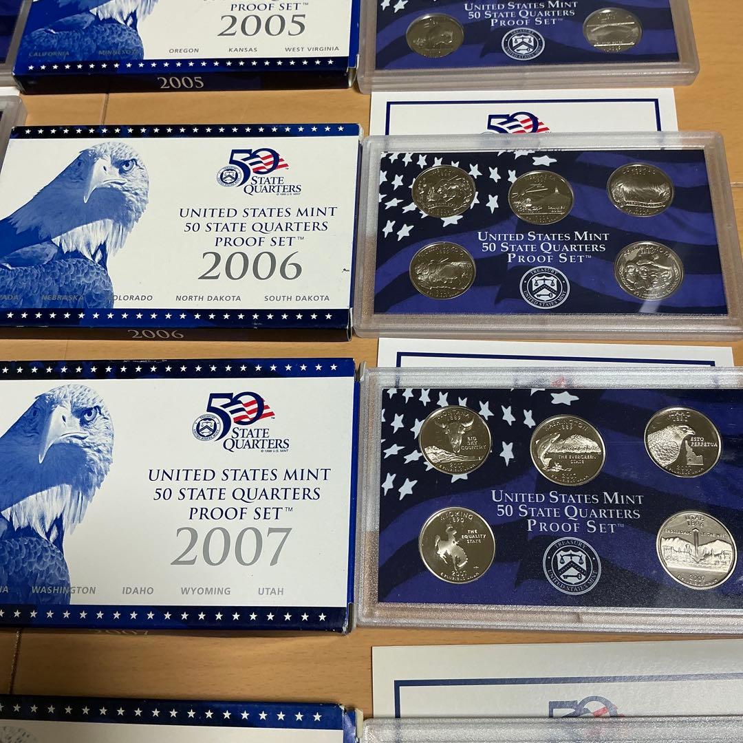 アメリカ50州硬貨 プルーフコンプリート1999〜2008年10年