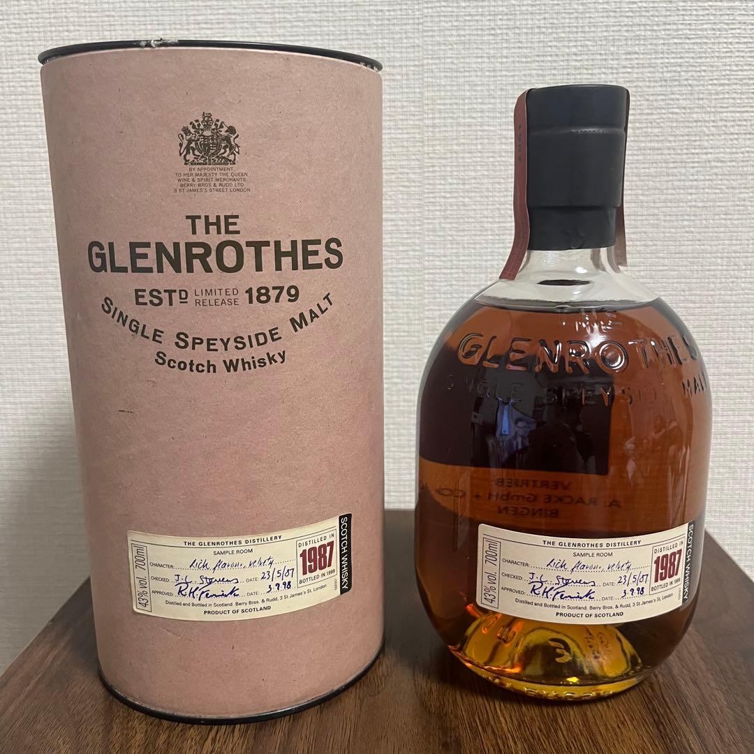 グレンロセス GLENROTHES グレンロセス GLENROTHES 1987年 700ml 43