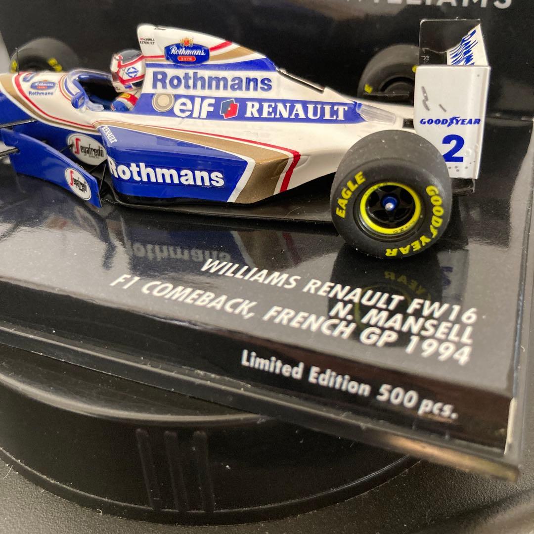 ミニチャンプス F1 ウィリアムズ FW16 ナイジェル マンセル - メルカリ