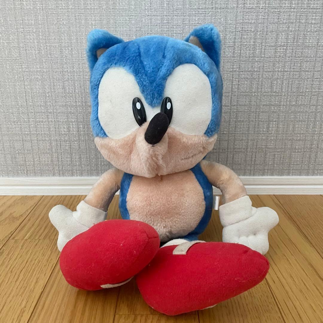 希少 レア レトロ ぬいぐるみ ソニック 1998年製 SEGA ヘッジホッグ
