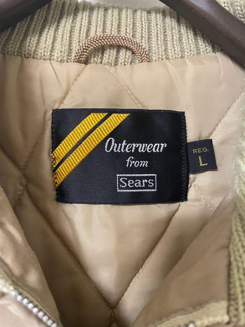 70s/Sears / ファラオジャケット/L/カーキ/カーコート/アメリカ製