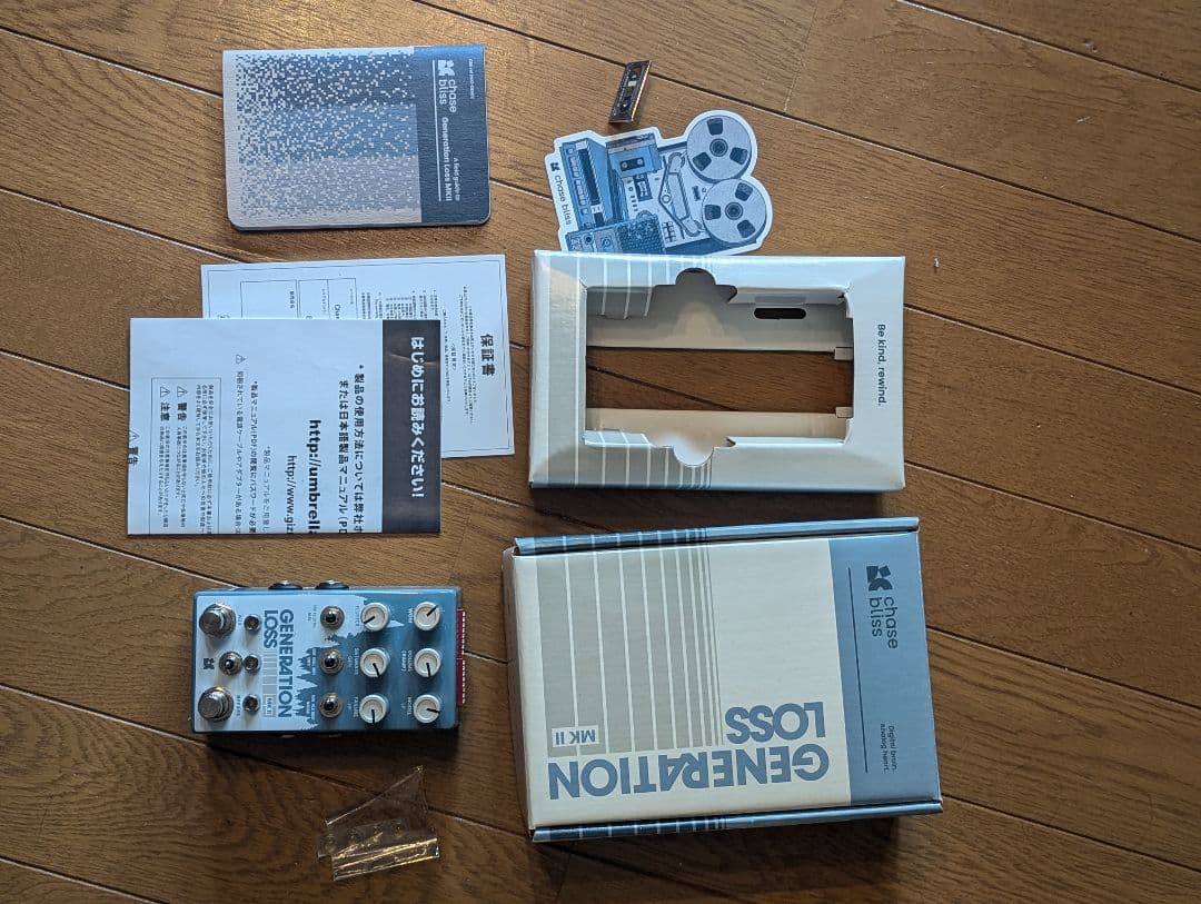 chase bliss GENERATION LOSS MK II 付属品あり