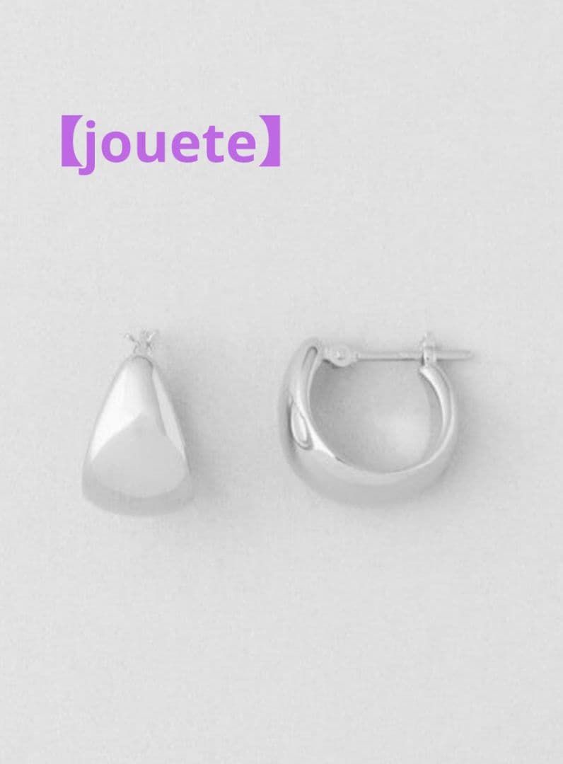 ジュエッテ】jouete プラチナコーティングピアス両耳シルバー15,