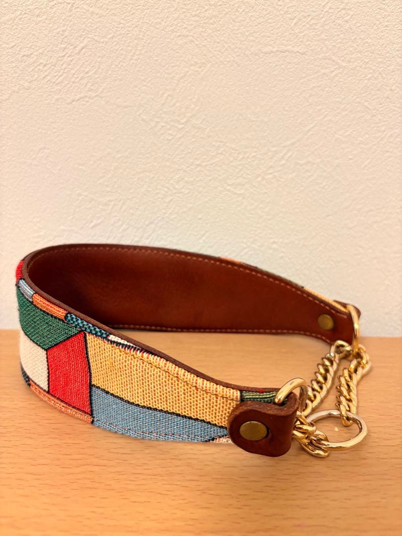 くすのき犬具 首輪 本革ハーフチョーク 大型犬用 - メルカリ