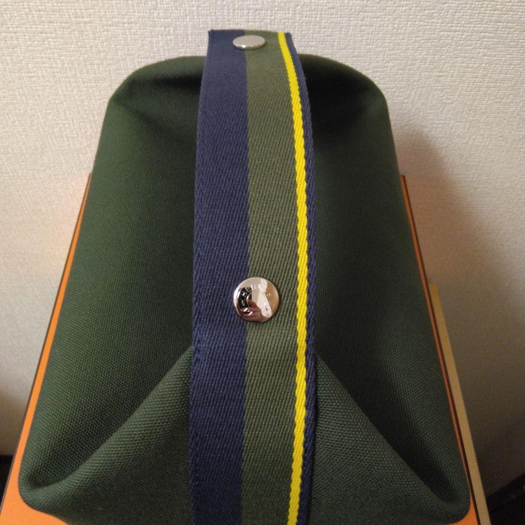 エルメス　HERMES 《ブリッド　ア　ブラック・Hパヴィヨン》 GM　カーキ