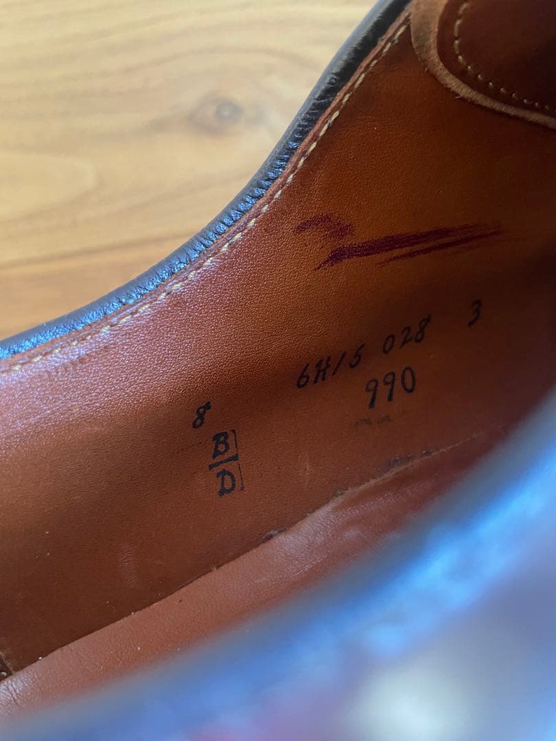 Alden オールデン 990 プレーントゥ コードバン 8D リジェクト品