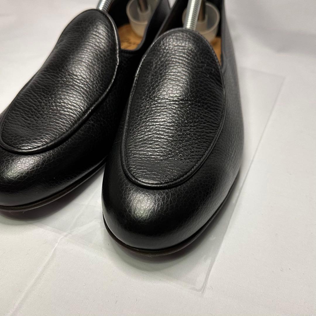 新品未使用☆ジャックソロヴィエール☆革靴☆スリッポン ローファー☆ブラック218