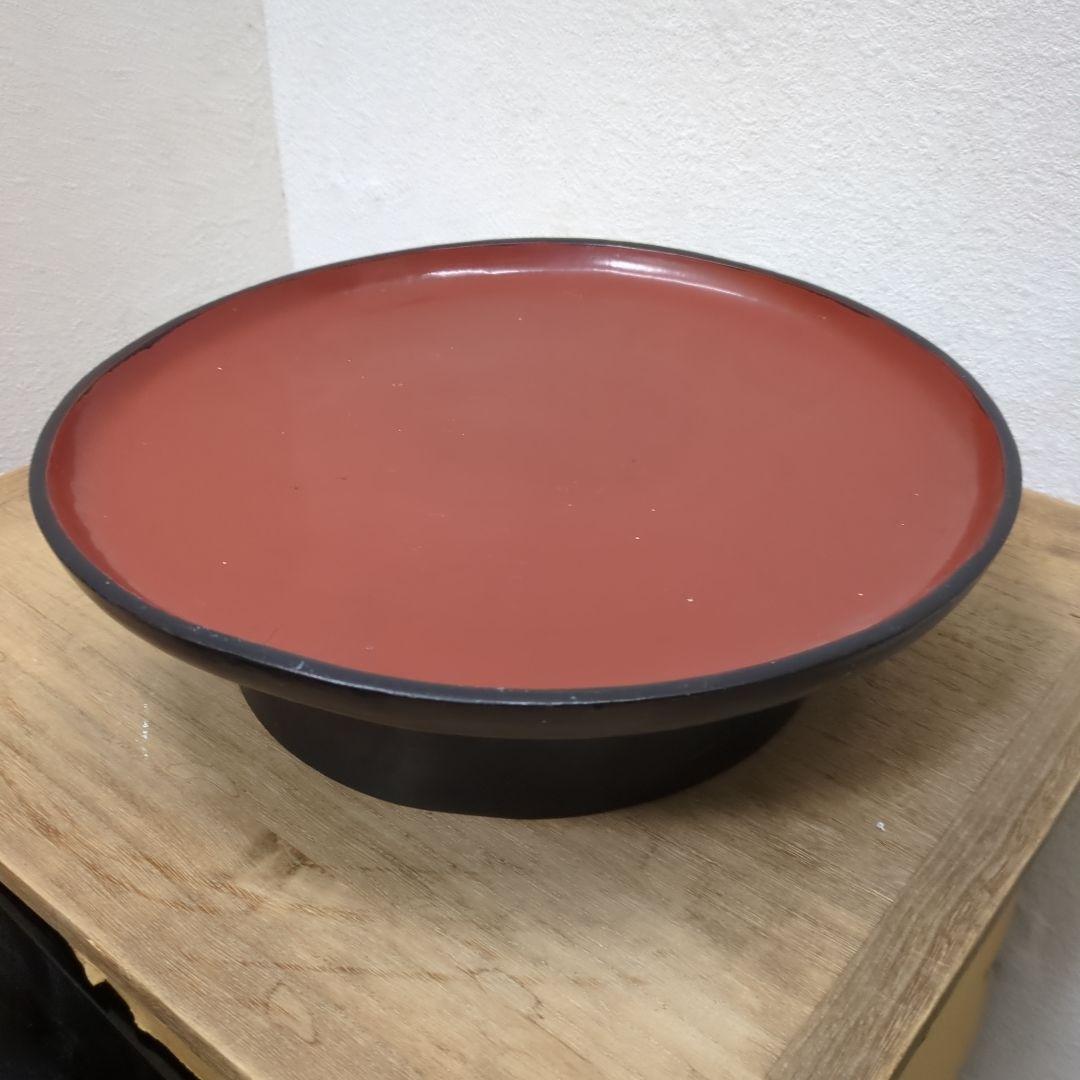 骨董 くりぬき盆 たかつき 台 木製 漆器 民芸 古道具 丸盆 - メルカリ