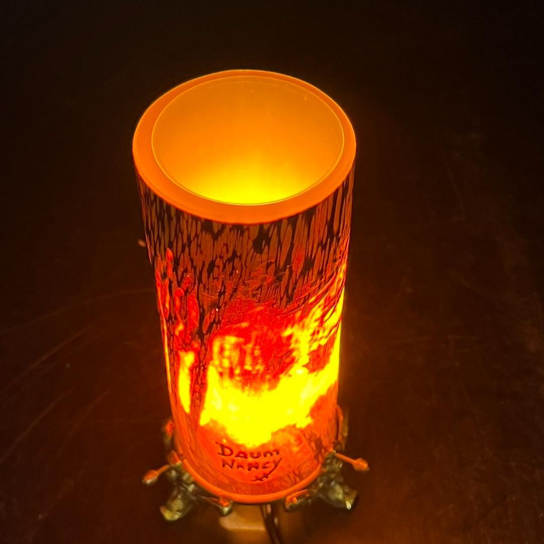 ドームナンシー 卓上照明 アンテルカレール 被せガラス 高さ18cm