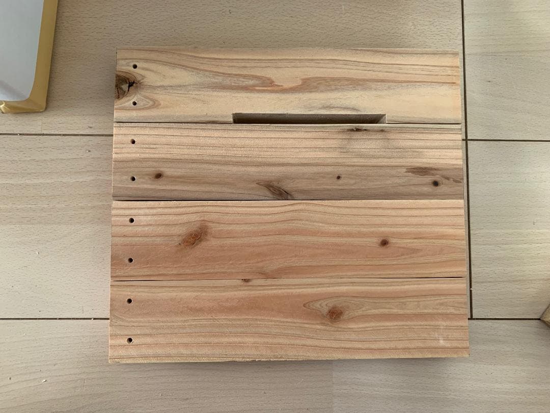 日本ミツバチ重箱式巣箱３段 × ２セット【組み立てキット】送料込