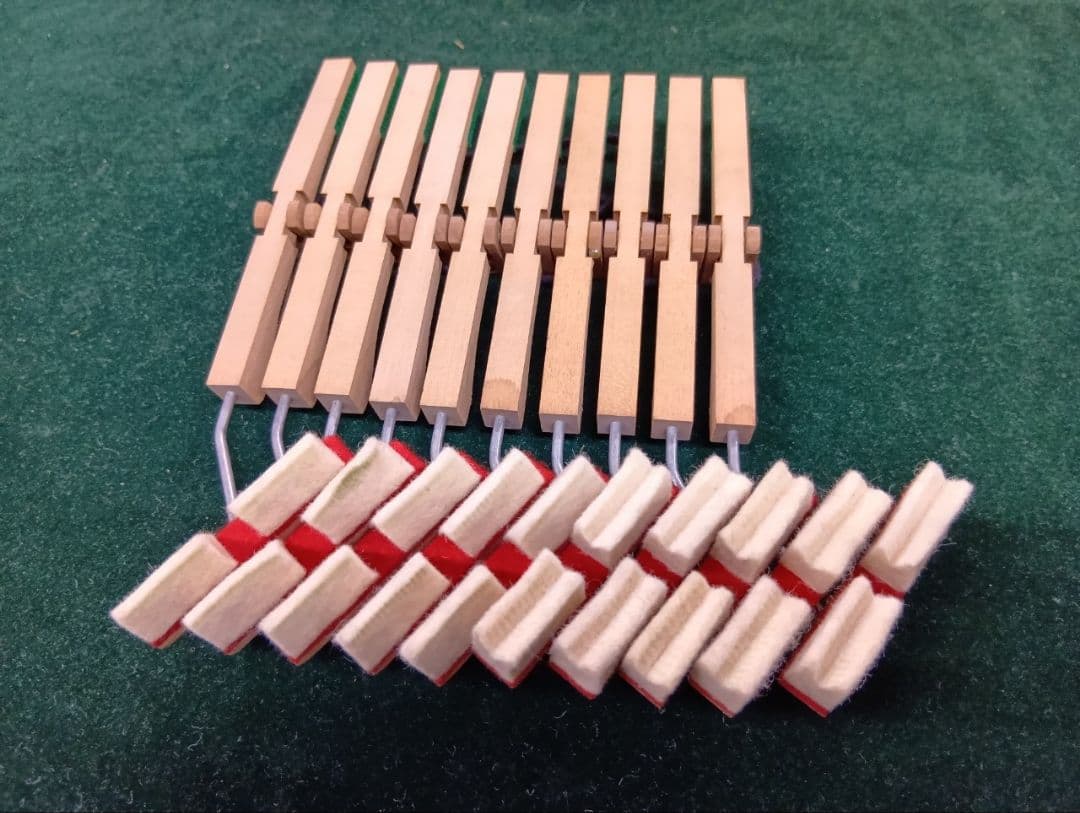 アップライトピアノ ダンパーアッセンブリー 10本 中古