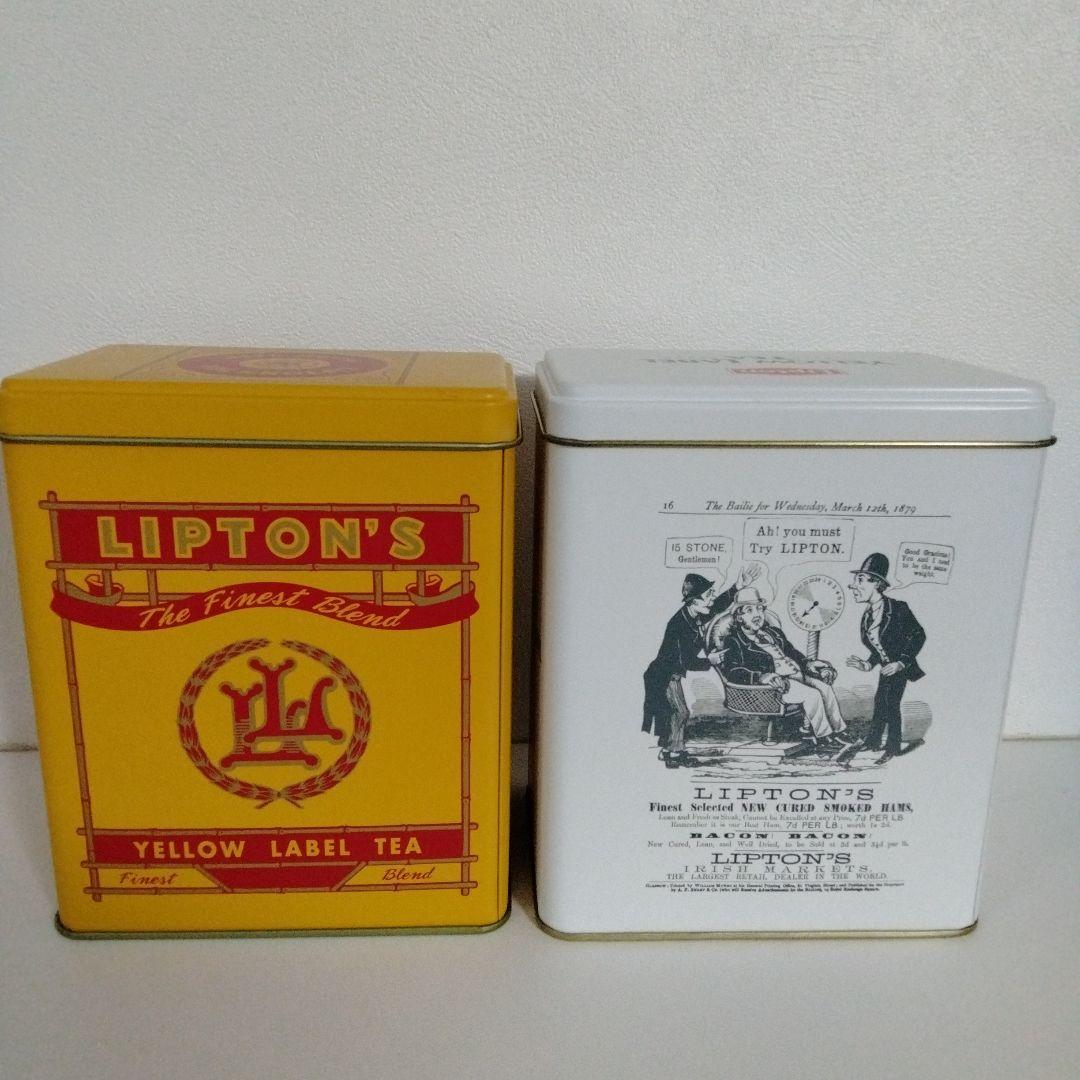 リプトン 紅茶 復刻 缶 2個セット Lipton レトロ - メルカリ