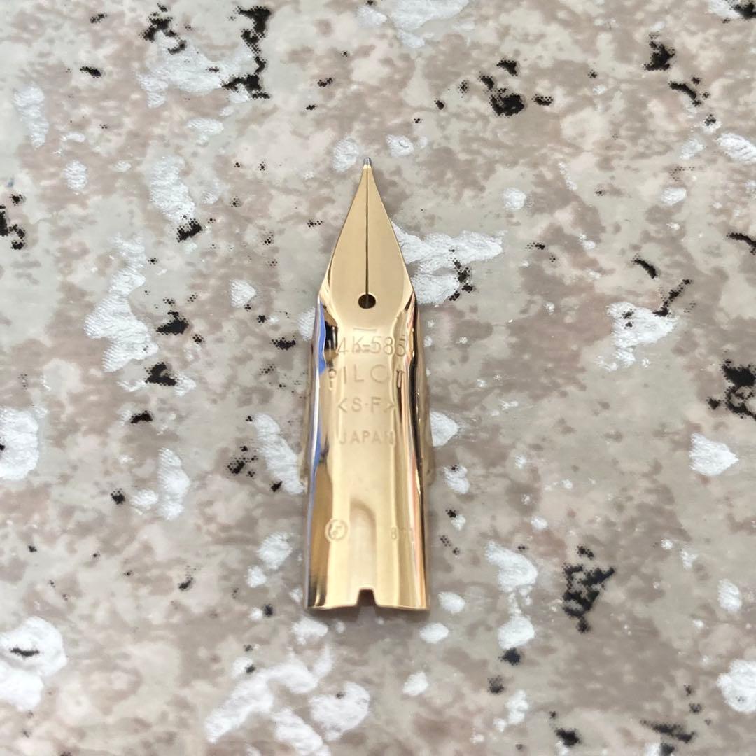 026 オーバーホール済み 万年筆 PILOT パイロット エラボー 14k