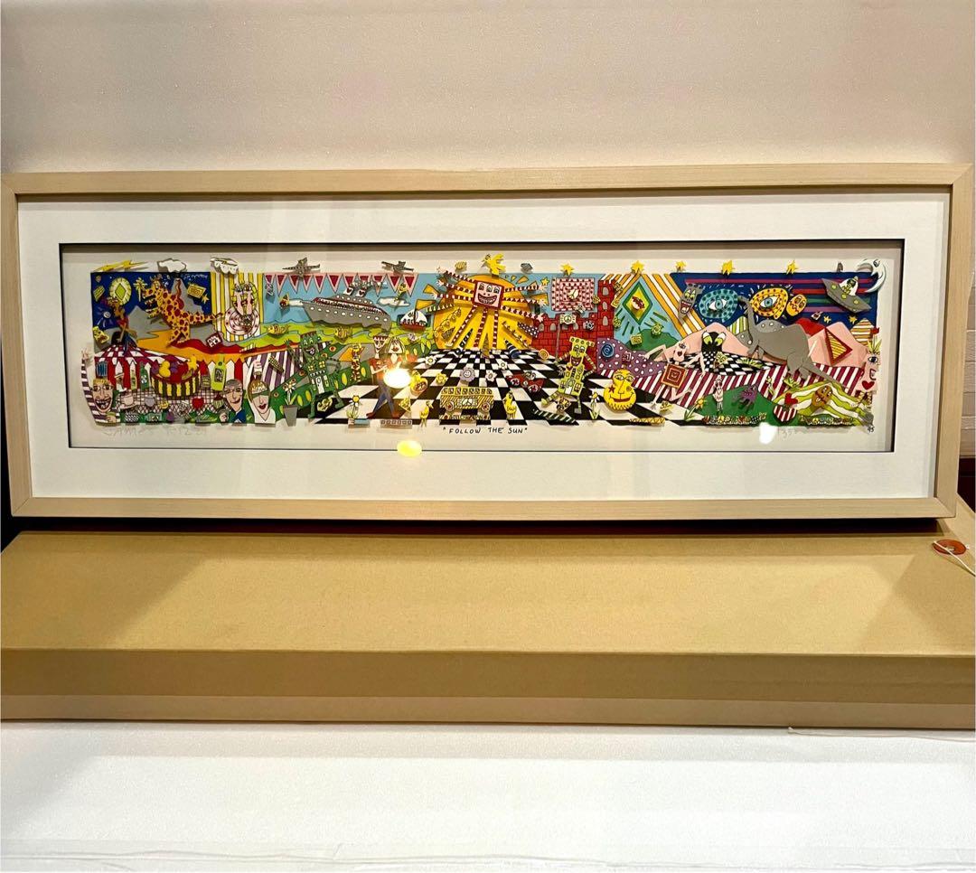 ☆大型作品&極美品☆ジェームスリジィ作 「Follow the Sun」 - メルカリ