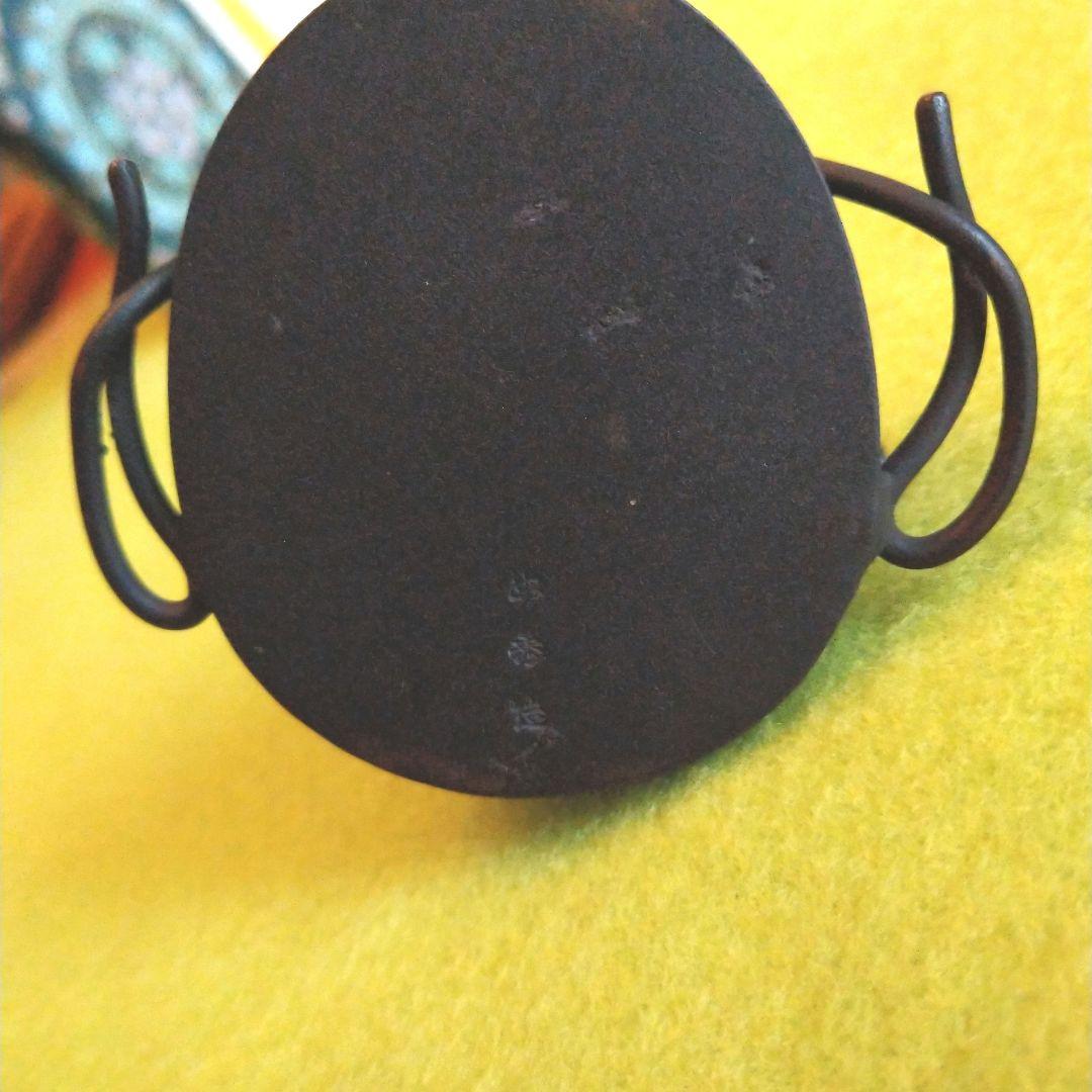 銅造立纓冠置物 11センチ