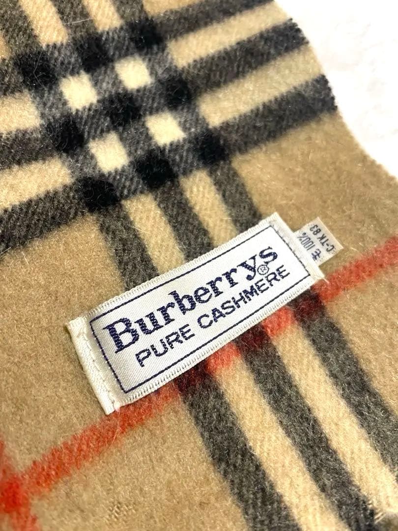 値下げ中！】BURBERRY カシミヤ100% 旧タグマフラーノバチェック
