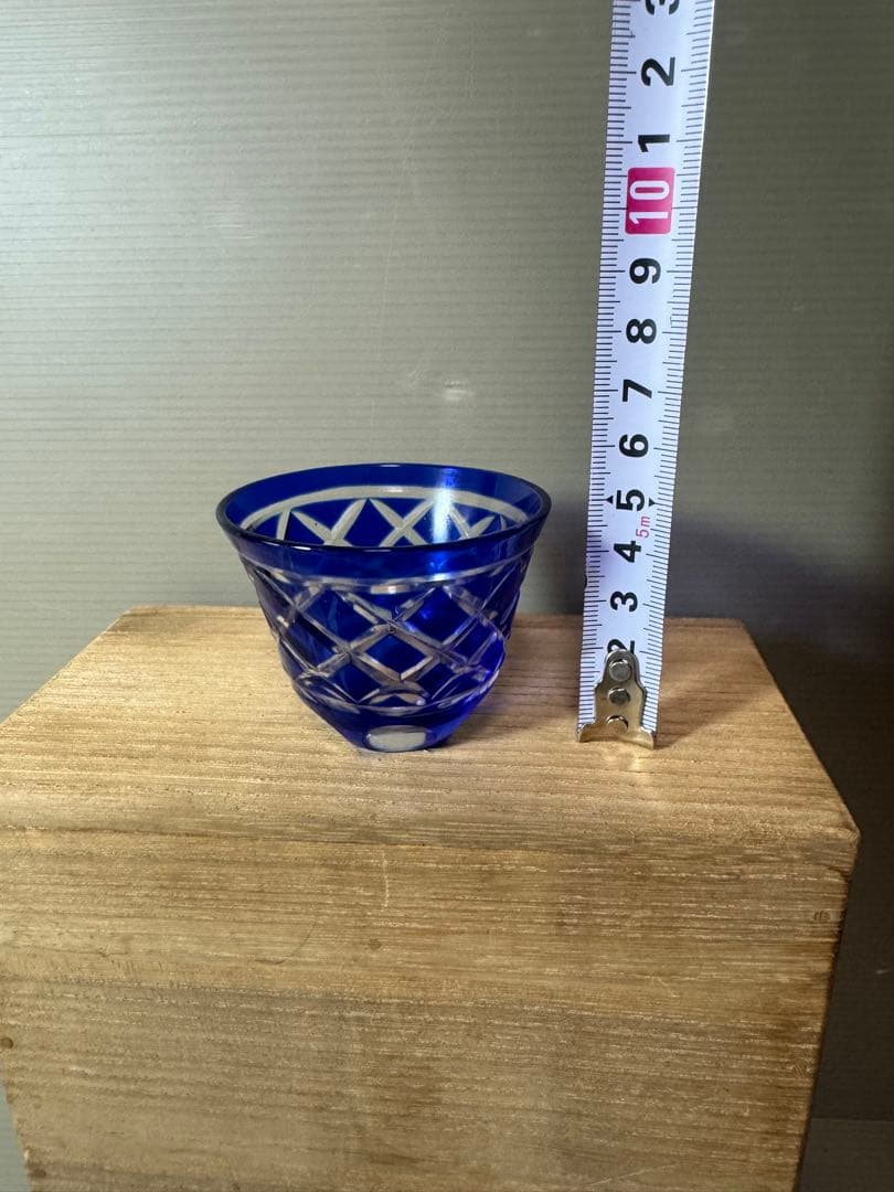 2879 色被切子冷茶グラス 10客 未使用