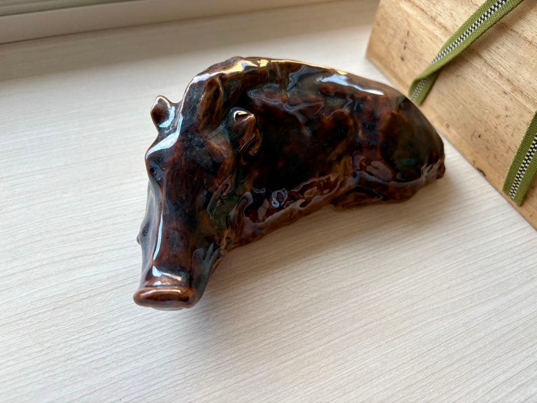 九谷焼 猪 イノシシ 置物 陶器 九谷焼 猪 イノシシ 置物 陶器 イノシシ