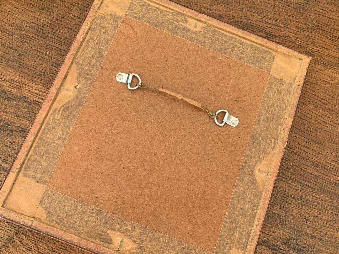 フランス 蚤の市 バンブー 額 ブロカント