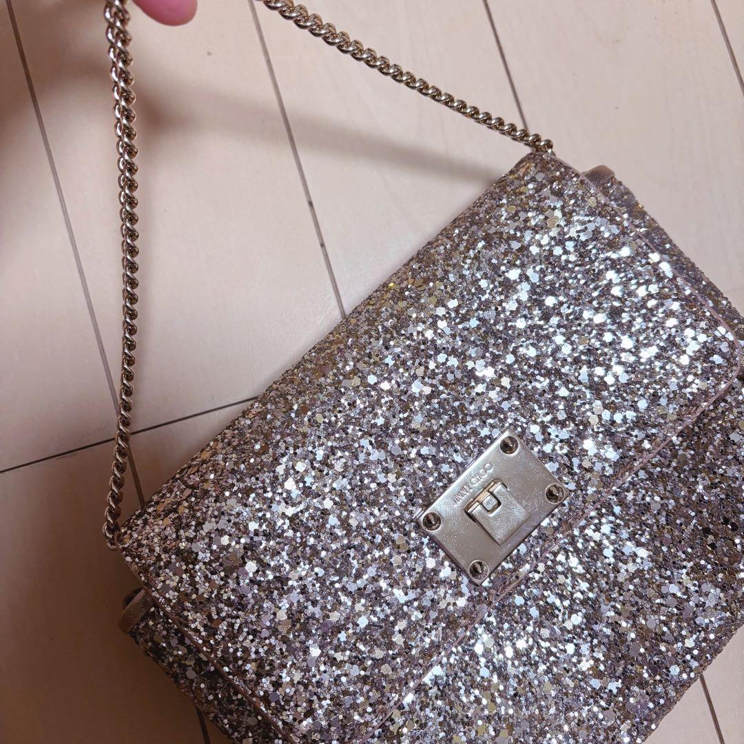 JIMMY CHOO ゴールド パーティーバッグ