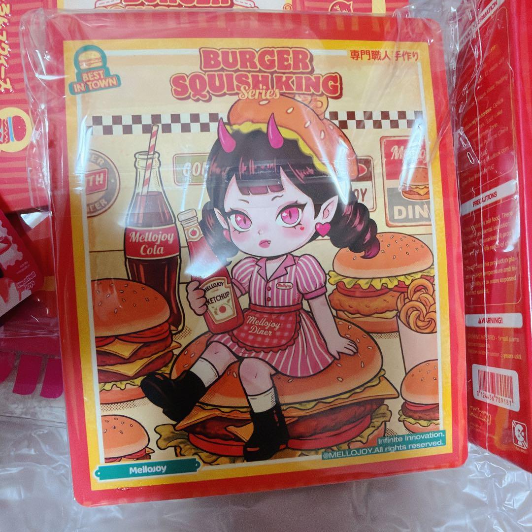 mellojoyキングオブバーガー イカ墨バーガー ハンバーガーBOXつき