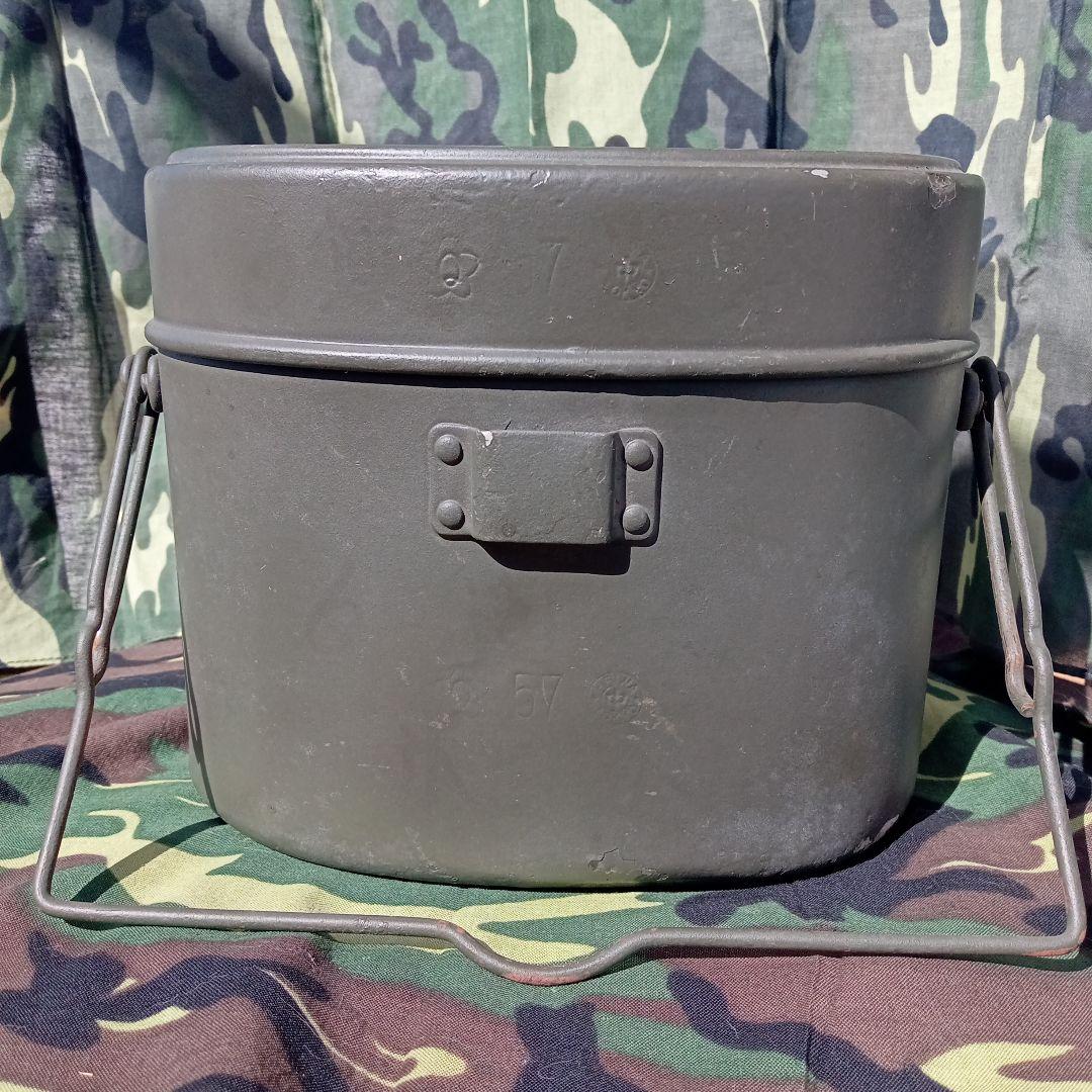 陸上自衛隊1型戦闘飯盒 桜Qマーク 官給品 1957年製 ビンテージ
