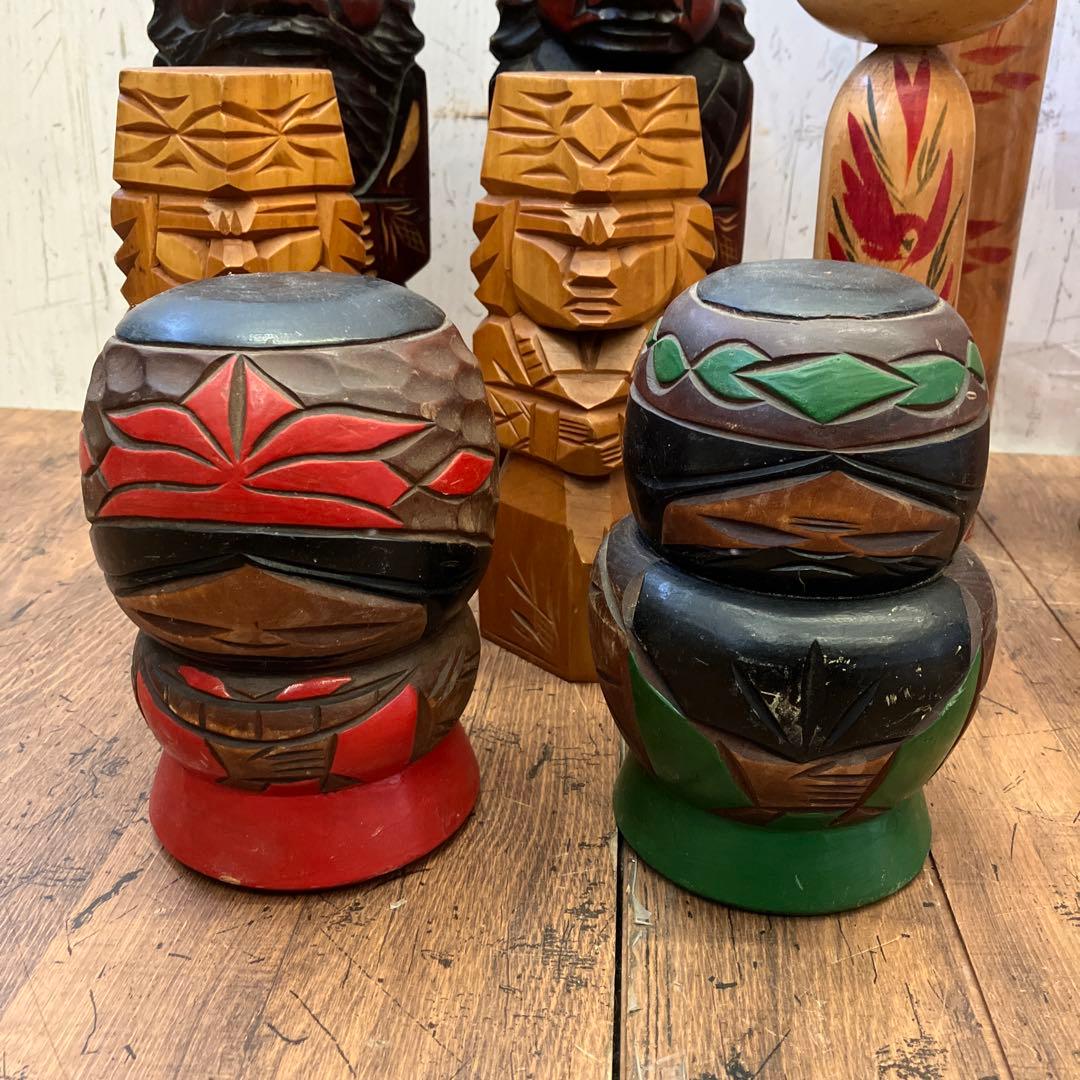 昭和レトロ こけし 小芥子 ニポポ 13体セット セット売り まとめ売り