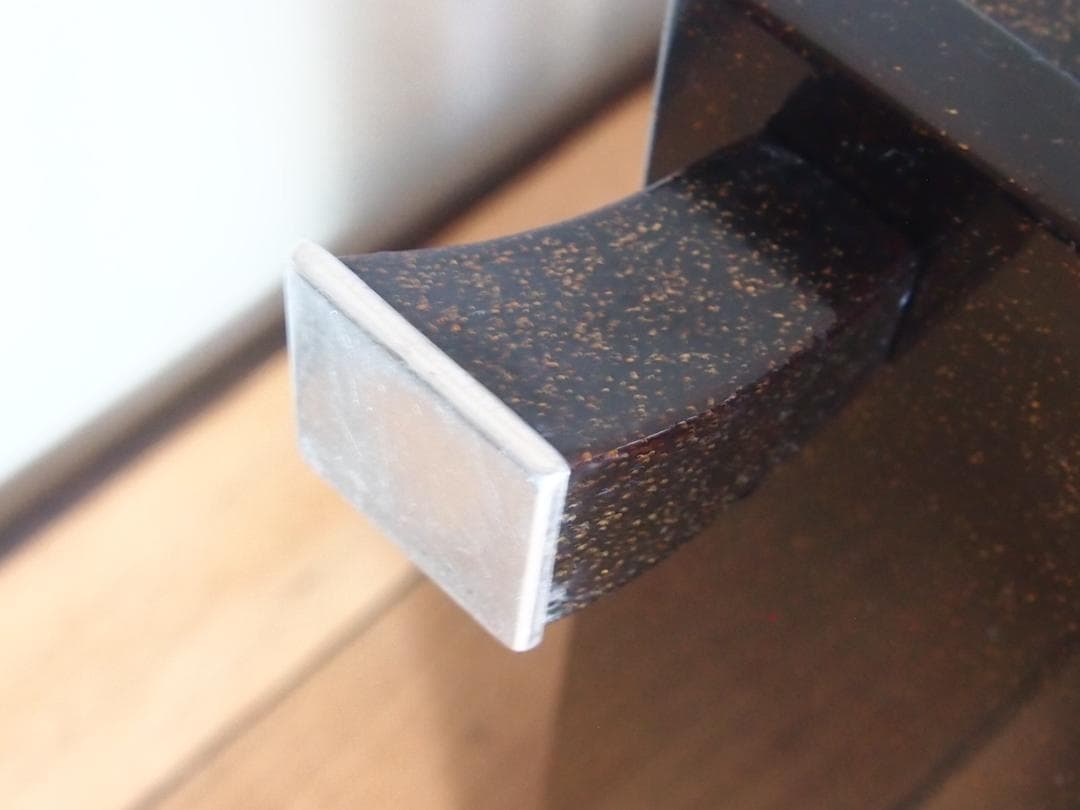 骨董・時代の美品】大名道具 二段平卓 山水蒔絵 香炉台/盆栽台/