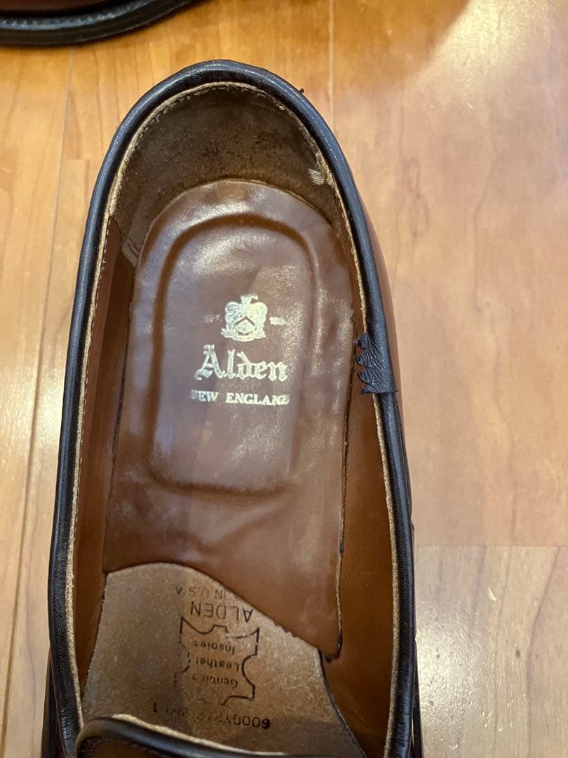 Alden タッセルローファー コードバン バーガンディ　563