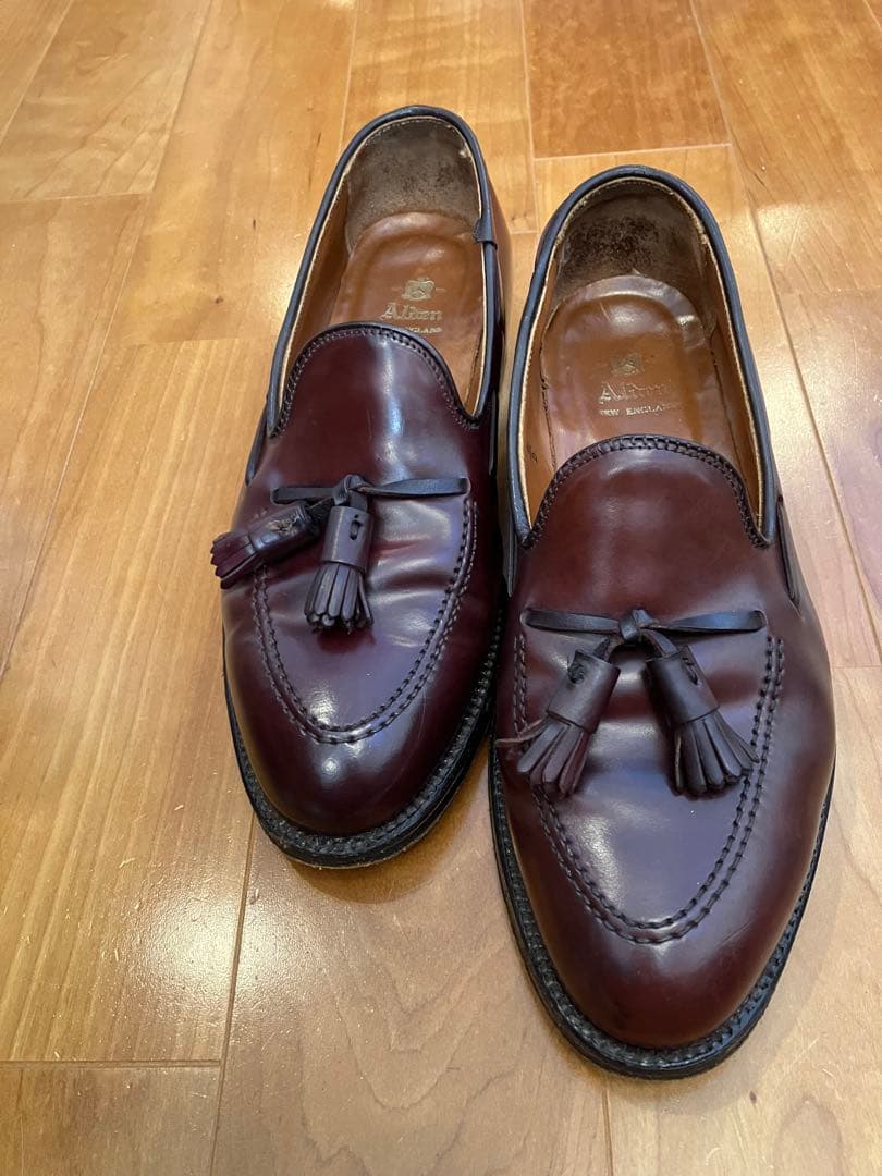 Alden タッセルローファー コードバン バーガンディ　563