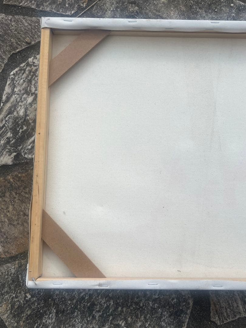 油絵　満鉄関連　「アジア」　希少・レア品　額なし　木枠のみ　満鉄