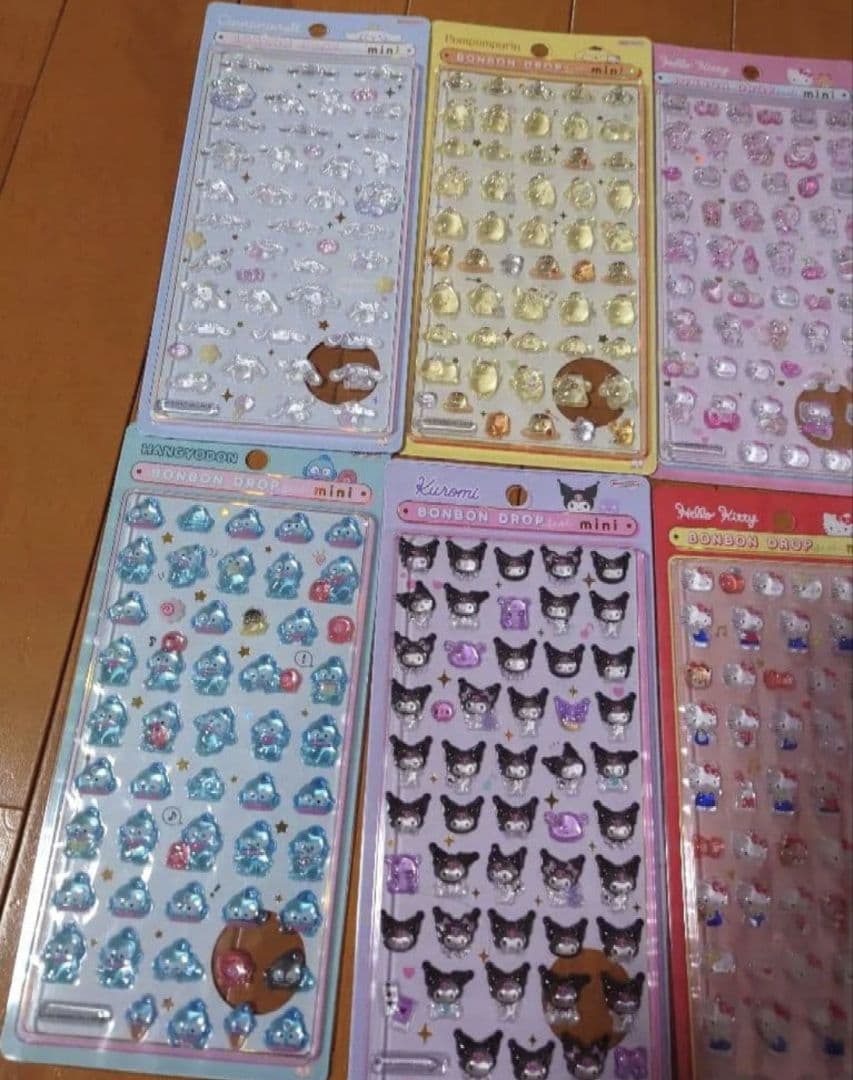 て*✨様 【正規品】サンリオ　ボンボンドロップシール mini ミニ　8種類　コ