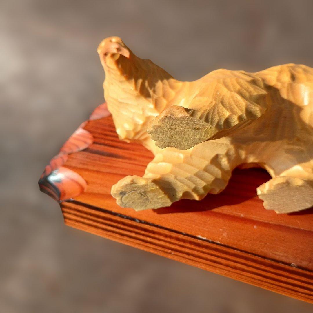 北海道 木彫熊 堀井民芸 白熊親子 vintage 木彫り 熊 民藝 民芸 - メルカリ