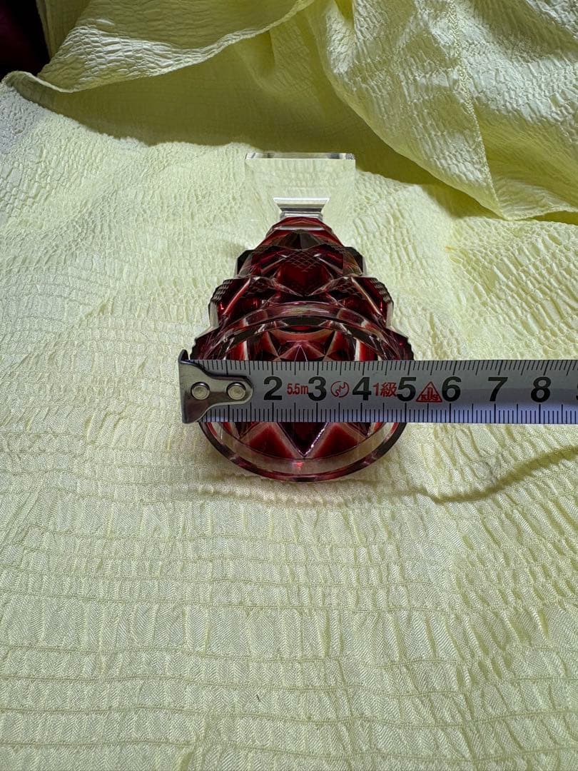 希少】薩摩切子脚付杯 復元島津 ✨ガハハ本舗お宝倉庫市