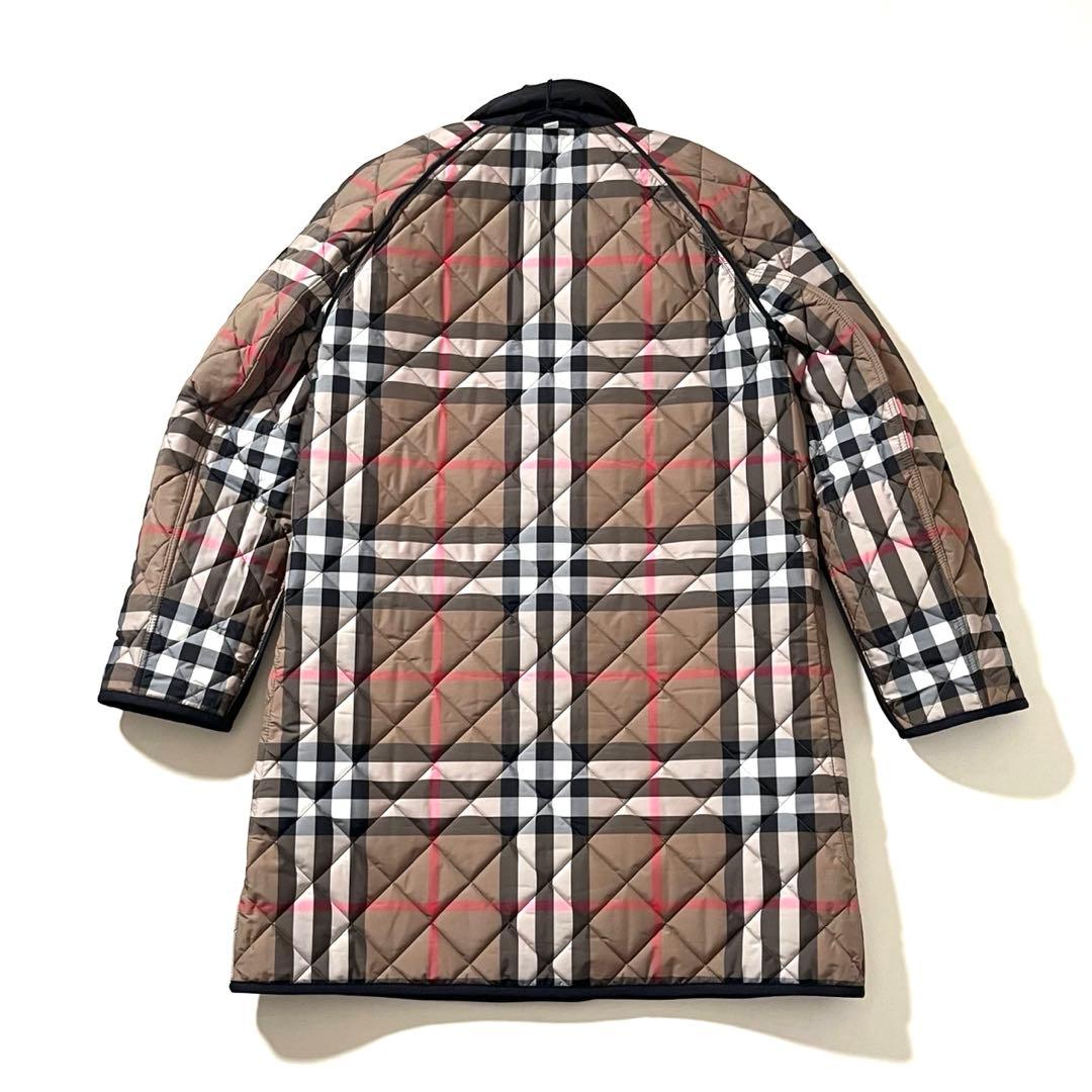 新品未使用】本家バーバリー キルティング コート ロゴ 裏地ノバ