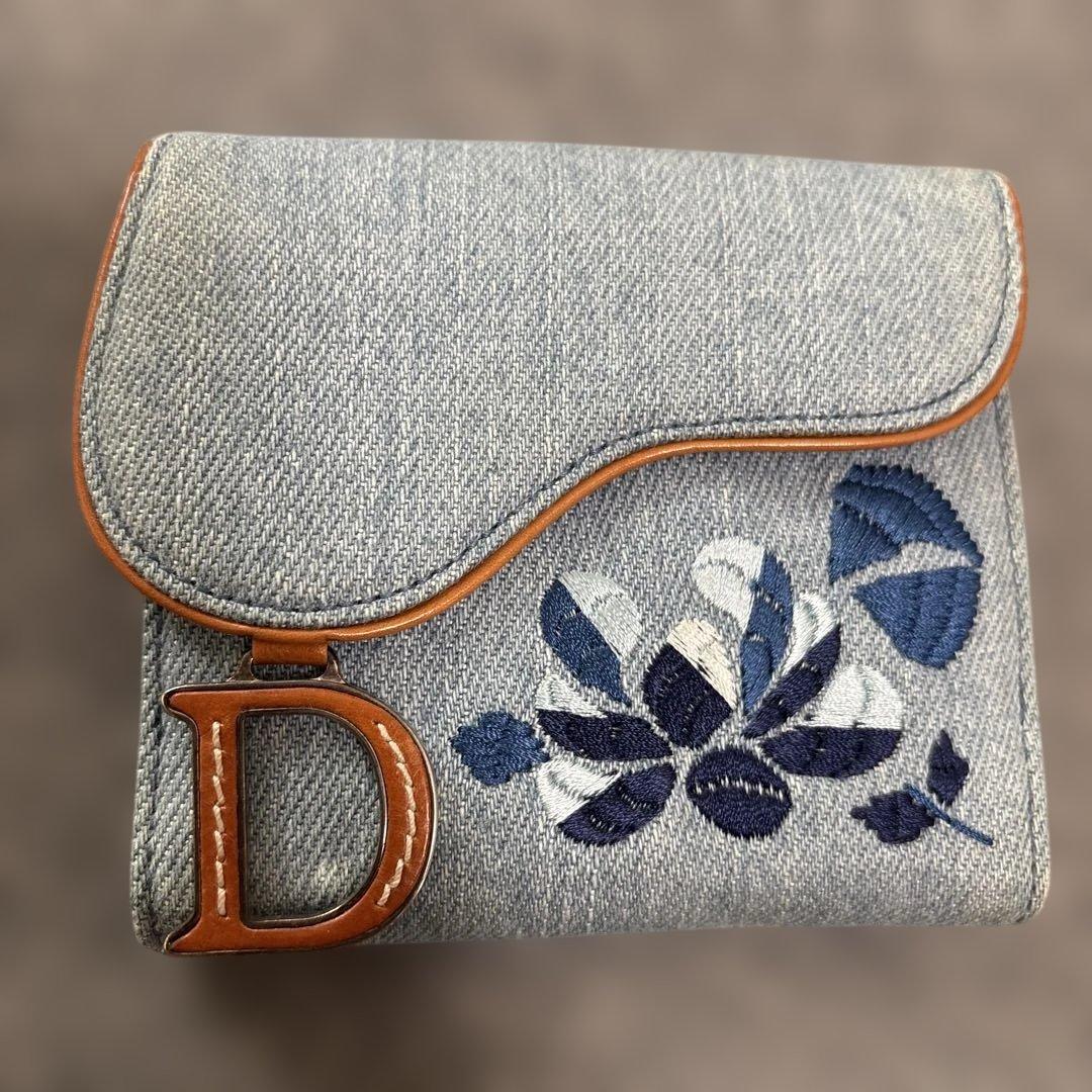 未使用 クリスチャンディオール 財布 サドル ロータスウォレット