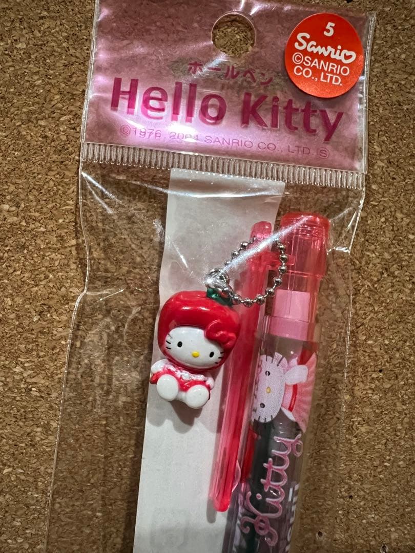 サンリオ♡キティ 信州限定 りんごフェアリー 赤パラソル ボールペン