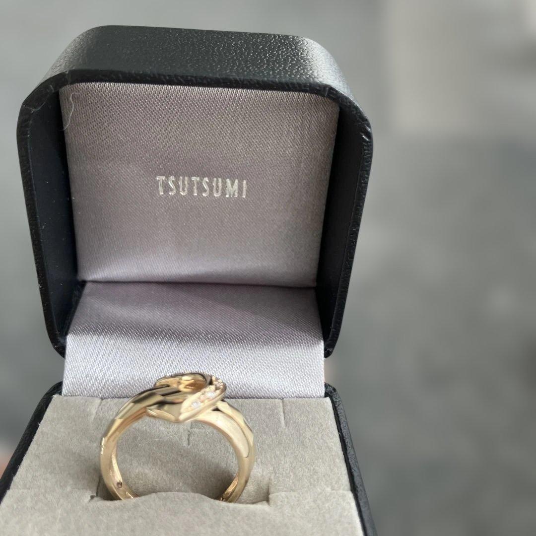 K10YGダイヤモンドリング