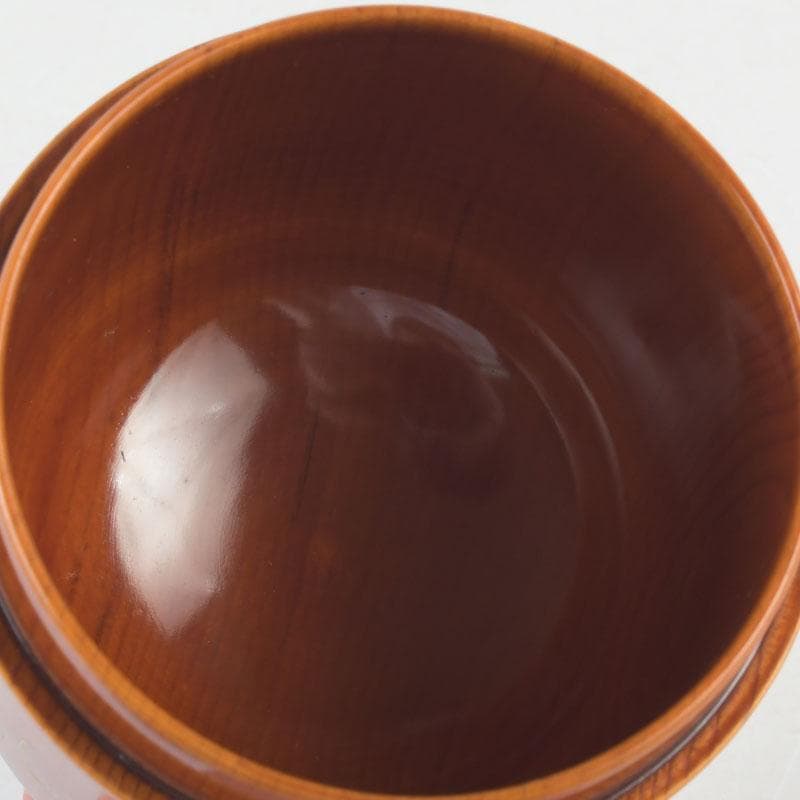 茶道具 蒔絵師 西條一斎作 春慶塗 春草蒔絵 棗 共箱 V 9301