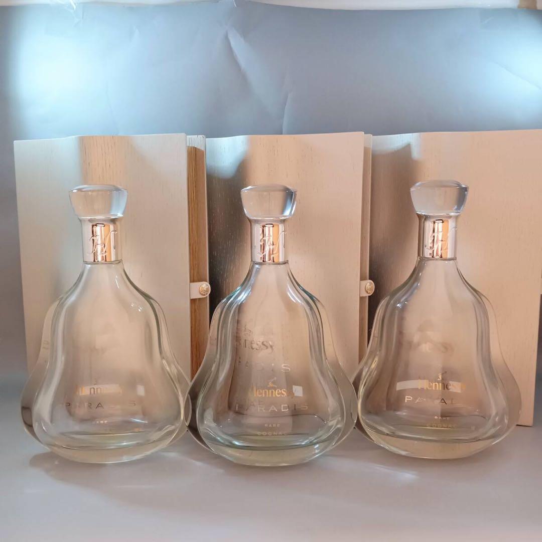 Hennessy Paradis ヘネシー パラディ空瓶 3本箱付 外箱付 - メルカリ
