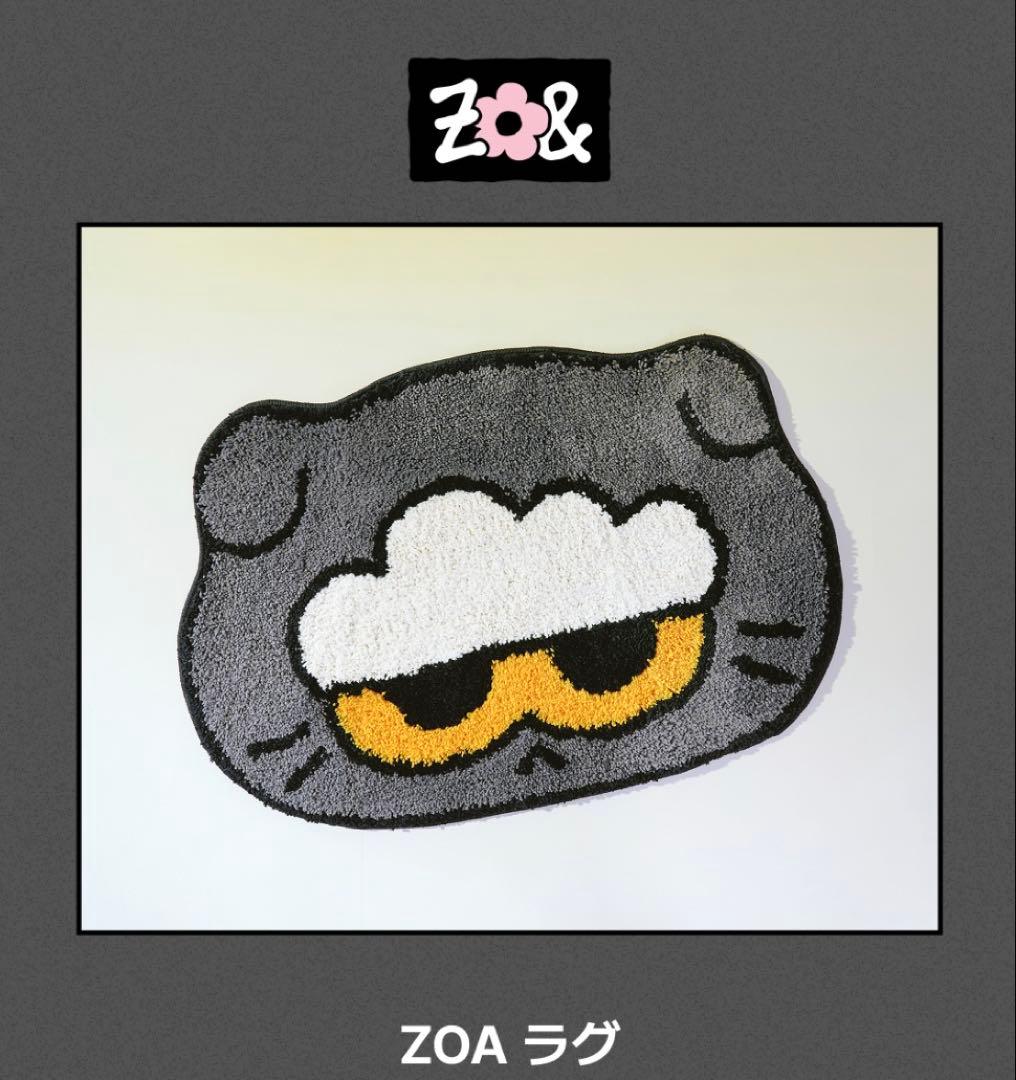 ZO＆FRIENDS POPUP ZOA ラグ 玄関マット キャラクター