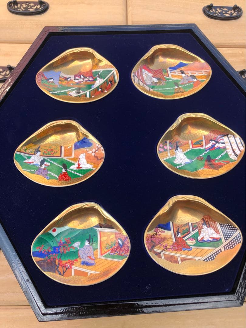 源氏物語貝合わせ(フランクリン画廊) フランクリン画廊 貝桶 源氏物語